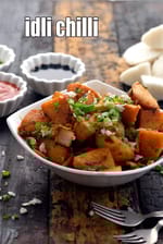 idli chilli recipe | chilli idli | idli chilli fry |