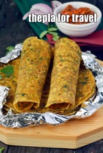 Methi Thepla, Thepla Recipe Without Curds for Traveller