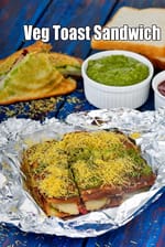veg toast sandwich | veg masala toast sandwich |  Mumbai aloo sandwich |