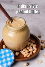 Indian style peanut butter recipe |  homemade peanut butter | healthy peanut butter |