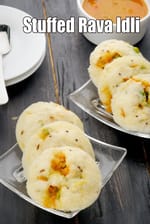 Stuffed Rava Idli | rava idli with vegetables | Suji Idli with vegetables |