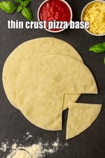 thin crust pizza base recipe | Indian style thin crust pizza base |