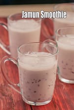 Jamun Smoothie recipe | diabetic smoothie with black plum, jamun |