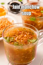 Jain manchow soup recipe | no onion no garlicÂ manchow soup |  Indian style Jain Chinese manchow soup |