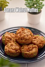 no sugar banana dates muffins | healthy whole wheat muffins | eggless dates Indian muffins |