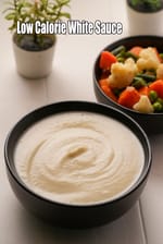 Low Calorie White Sauce recipe | Indian style Cauliflower White Sauce | Whole Wheat White Sauce |