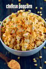 cheese popcorn recipe | 5 minute cheddar cheese popcorn for kids | Indian cheese pressure cooker  popcorn | spicy masala cheese popcorn |