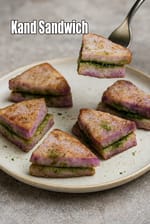 Kand Sandwich, Faraali Purple Yam Sandwich Recipe