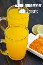 warm lemon water with turmeric recipe | anti inflammatory, good for cold  turmeric water |  morning turmeric detox drink |  benefits of drinking turmeric water |