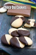 Chocolate  Dip Cookies | Eggless Chocolate Dip Cookies | Chocolate  Dip Condensed Milk Cookies |