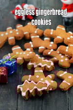 eggless  gingerbread cookies recipe | gingerbread man | classic tasty gingerbread cookies | eggless |