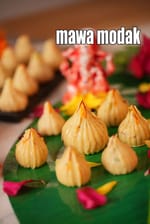mawa modak recipe | khoya modak recipe | kesar mawa modak | kesar pista modak | instant mawa modak |