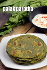 palak paratha recipe | Punjabi palak paratha | spinach paratha |