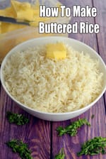 Buttered Rice recipe | How To Make Buttered Rice | Indian Style Butter Tossed Rice |