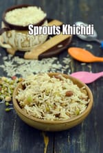 sprouts khichdi recipe for kids and toddlers | mixed sprouts khichdi for babies |