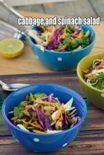 cabbage and spinach salad recipe | Indian cabbage, carrotÂ and spinach with garlic |