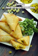 Poha and Sprouted Vatana Samosa |  Deep fried evening snack | Punjabi style samosa |