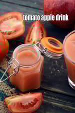 tomato apple drink recipe | tomato apple juice | healthy Indian apple tomato drink |