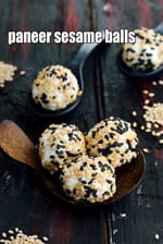paneer sesame balls recipe | healthy paneer balls with sesame seeds, calcium, protein rich, good for diabetics | cottage cheese sesame seeds balls Indian snack |
