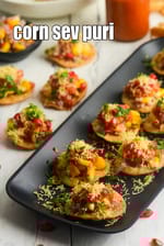 corn sev puri recipe | sweet corn sev puri | Indian chaat recipe |