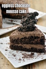 eggless chocolate mousse cake | without gelatine Indian style |