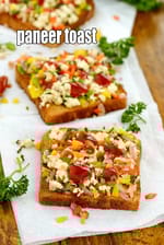 paneer toast | paneer vegetable toast | healthy |