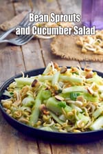 Bean Sprouts and Cucumber Salad recipe