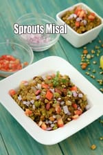 Sprouts Misal | Maharashtrian Sprouts Misal |  healthy Sprouts Misal |