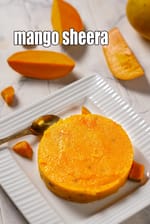 mango sheera recipe | mango suji halwa | mango kesari |