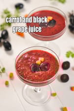 Carrot and Black Grape Juice ( Party Drinks ) recipe