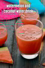 watermelon and coconut water drink recipe | heart friendly and lower blood pressure drink |