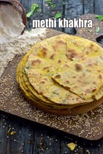 methi khakhra | whole wheat methi khakhra | Gujarati  khakhra for diabetics, low cholesterol, blood pressure  | iron rich fenugreek flat bread |