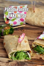 Pahadi Paneer Tikka Wrap | Mint Paneer Tikka Roll | , Pahadi Paneer Frankie |