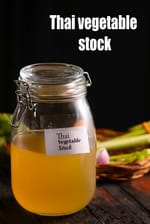 Thai vegetable stock recipe | vegetable stock for Thai soups |
