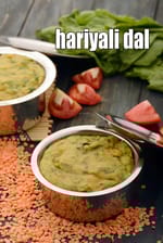 hariyali dal recipe | hariyali dal tadka | healthy dal hariyali |
