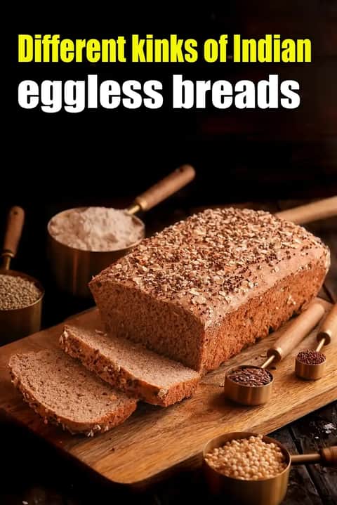 different kinds of Indian eggless breads