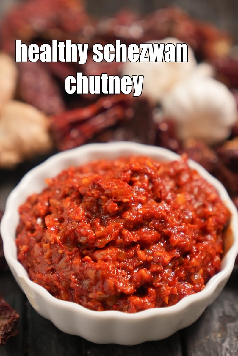 Healthy schezwan chutney recipe | Indian style schezuan sauce | homemade schezwan chutney | | Tarla Dalal