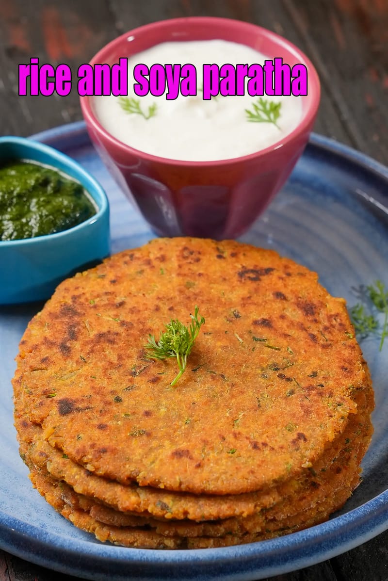 Rice and soya paratha recipe |  protein rich soya paratha | leftover rice and soy paratha | | Tarla Dalal