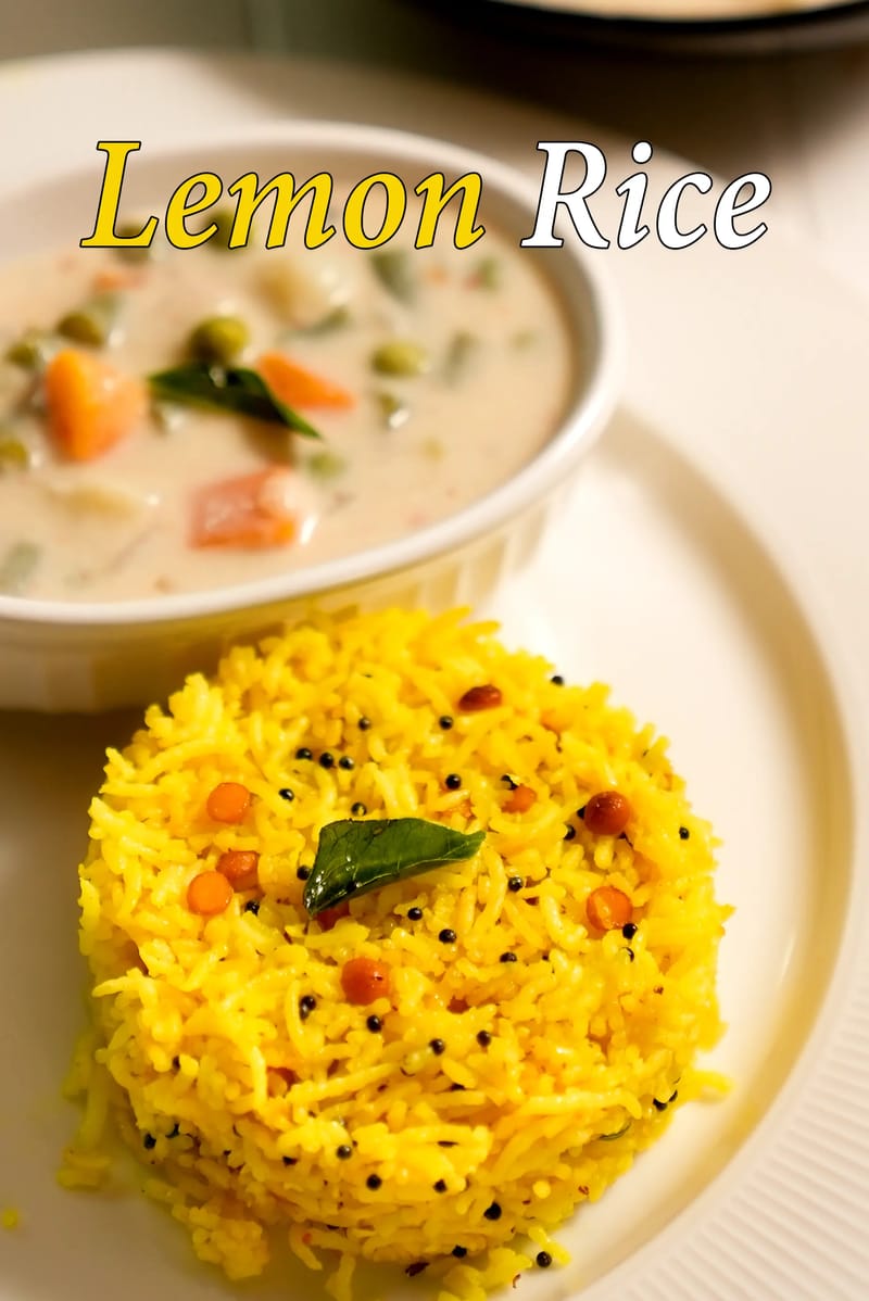 Lemon rice recipe | South Indian lemon rice | chitranna rice | | Tarla Dalal