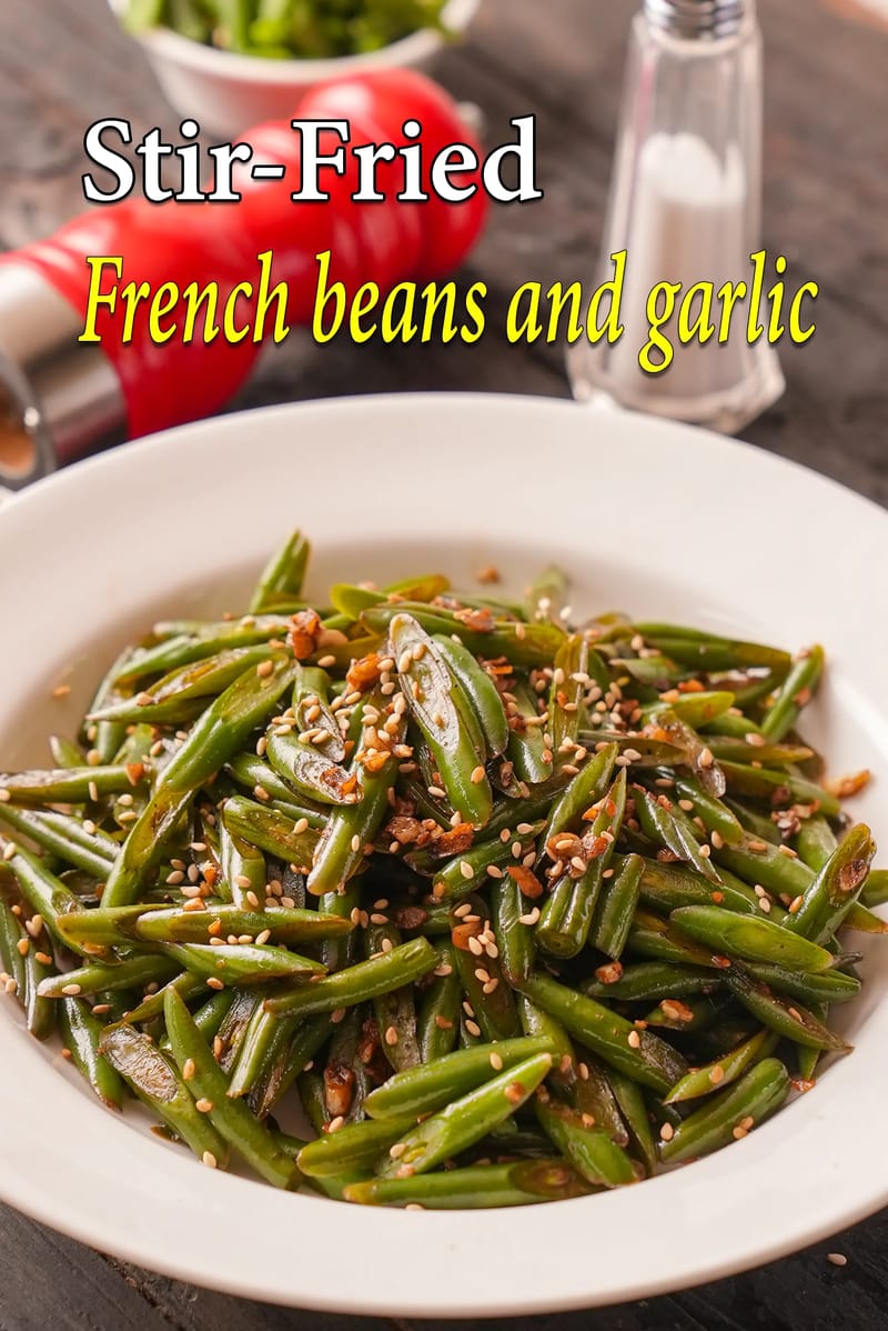 Stir-fried French beans and garlic recipe | Chinese stlye stir-fried green beans | quick sautéed low carb French Beans |  | Tarla Dalal