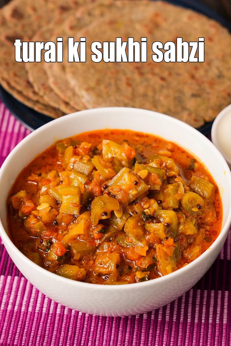 Turai ki sukhi sabzi recipe | turai masala | ridge gourd sabzi | | Tarla Dalal