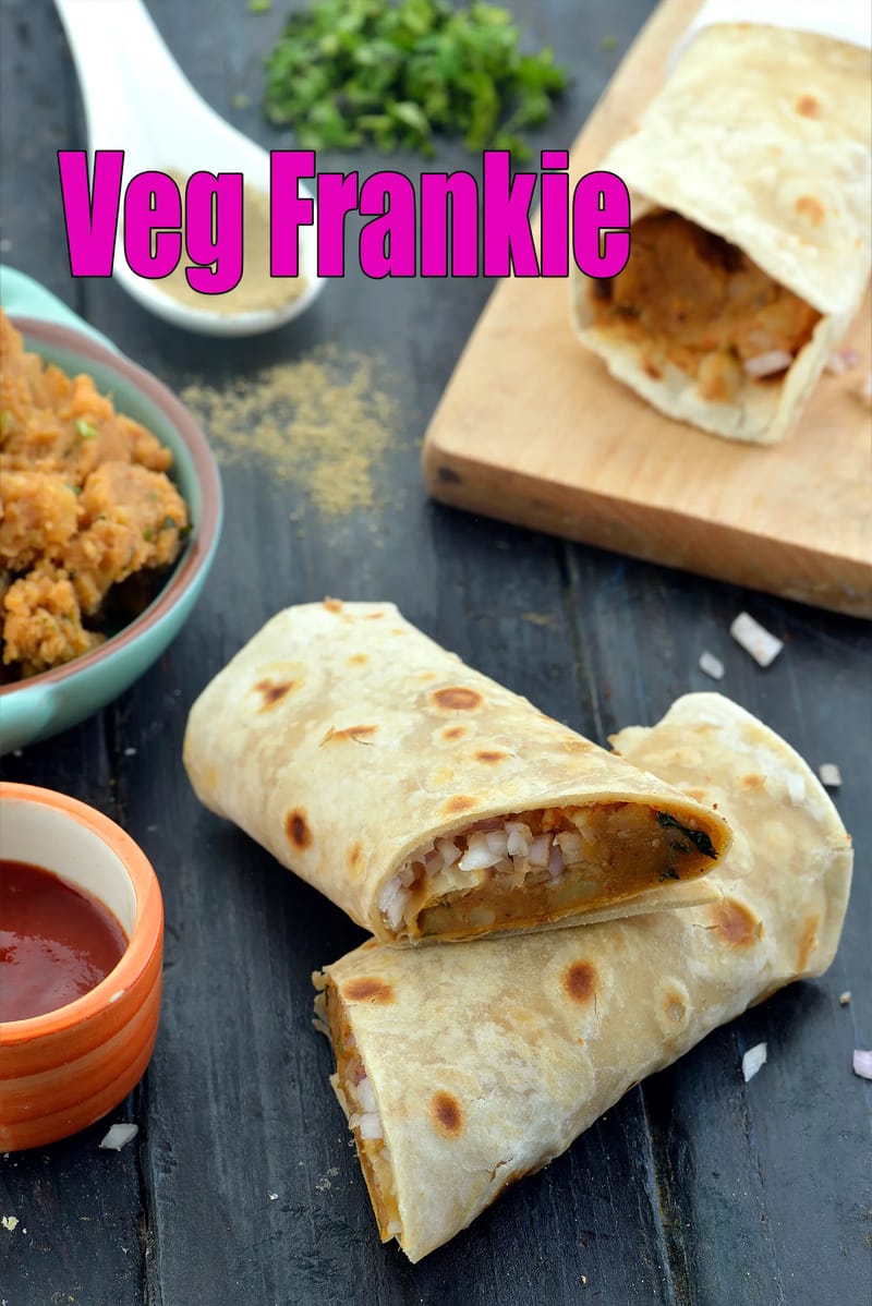 Veg frankie recipe | Mumbai street food veg frankie | | Tarla Dalal
