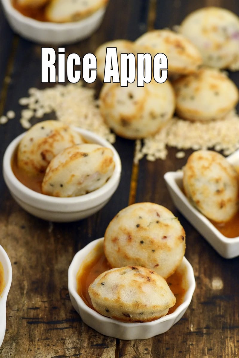 Rice appe recipe | how to make rice appe | paniyaram | South Indian rice appe | | Tarla Dalal