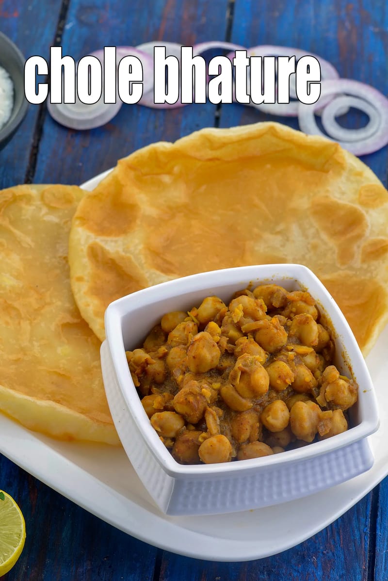 Chole bhature recipe | Punjabi chole bhature | | Tarla Dalal