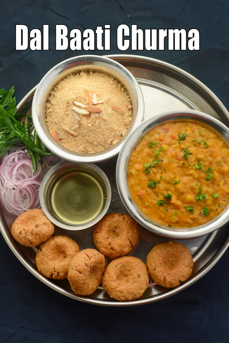 Dal baati churma recipe | Rajasthani dal baati churma | authentic dal baati churma | | Tarla Dalal