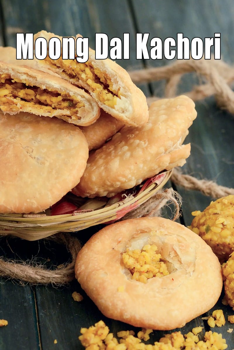 Moong dal kachori recipe | Rajasthani moong dal kachori | khasta kachori | street-style moong dal kachori | | Tarla Dalal