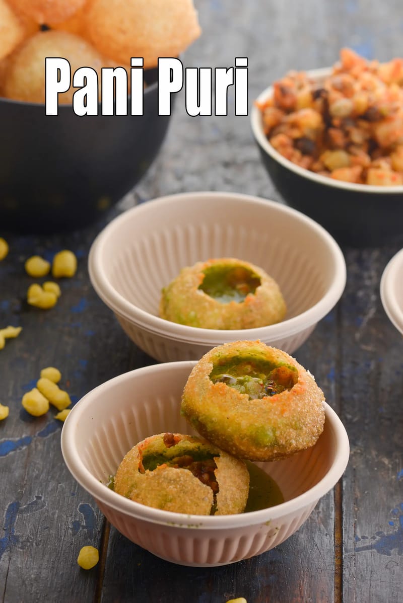 Mumbai roadside pani puri | homemade pani puri | puchka | golgappa | | Tarla Dalal