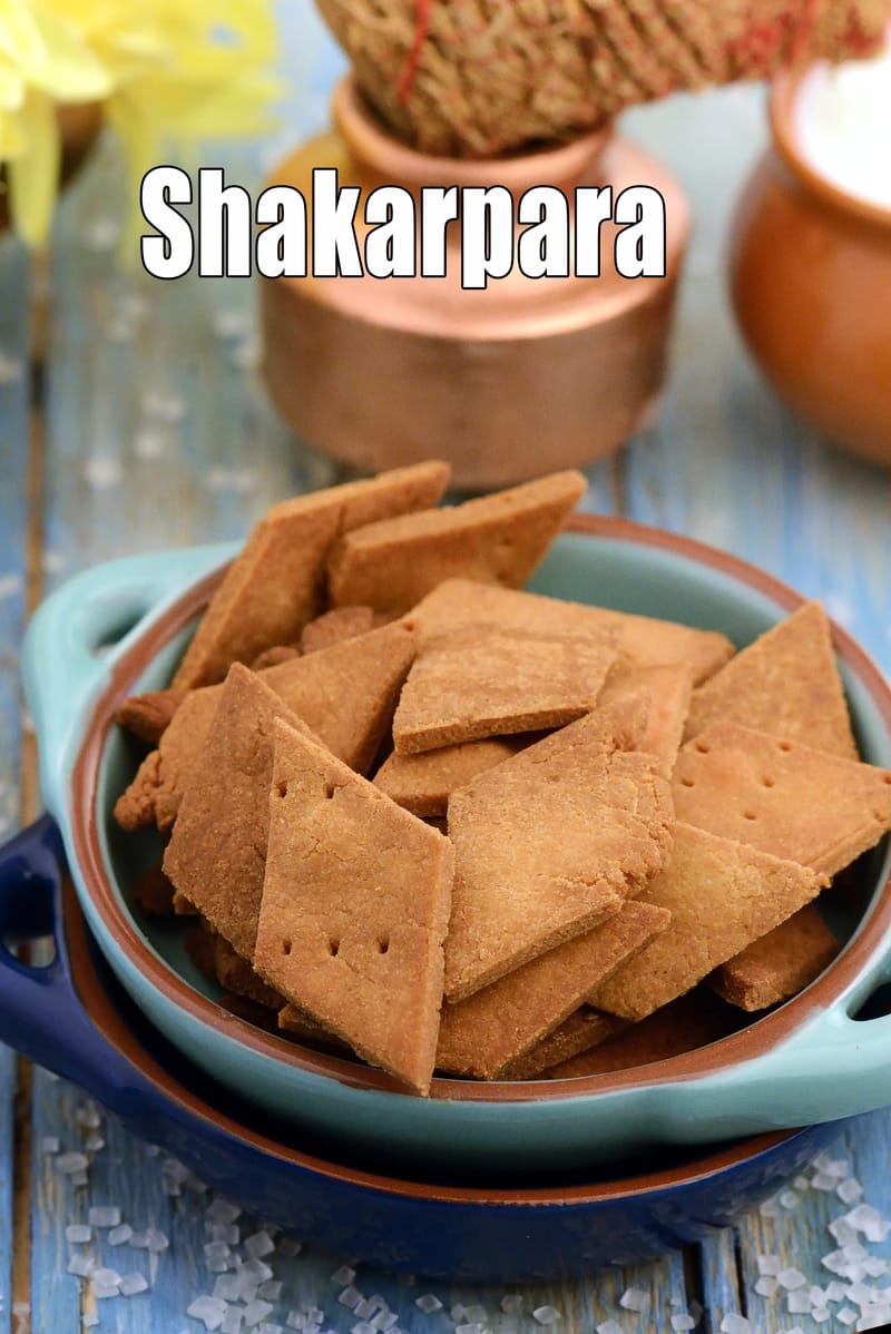 Sweet shakarpara recipe | Maharashtrian shankarpali | kalakala | tukdi | | Tarla Dalal