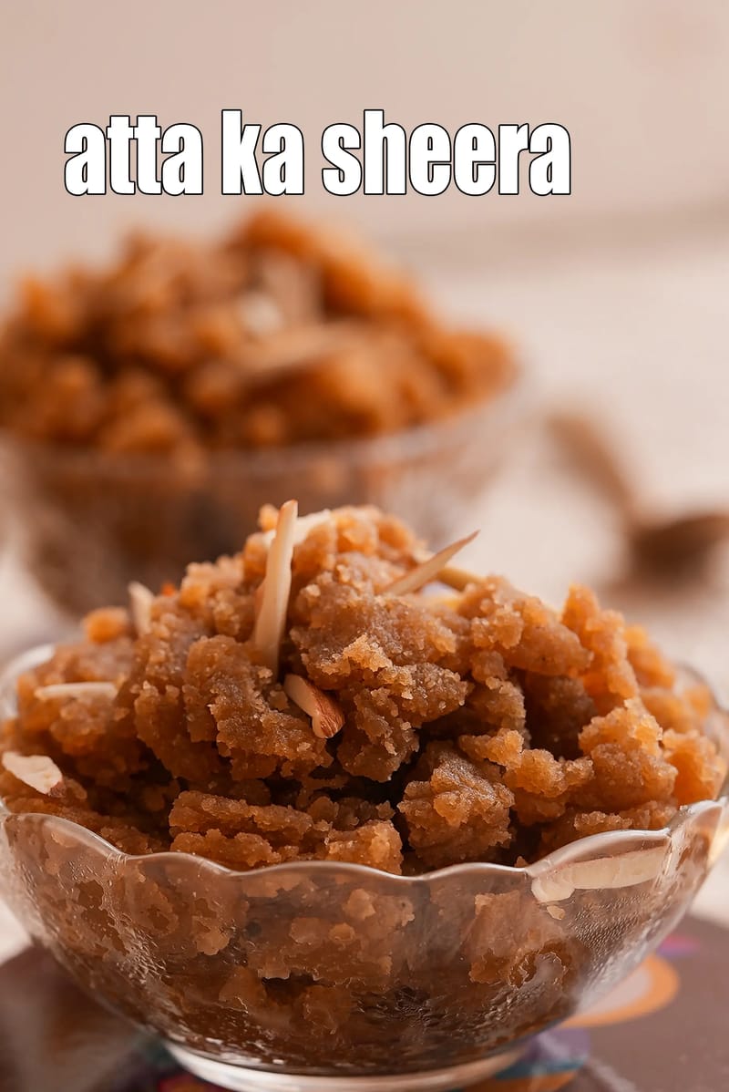 Atta ka sheera recipe | Gujarati atta ka sheera | gehun nu sheera | whole wheat sheera | | Tarla Dalal