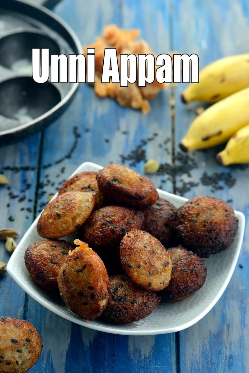 Unniyappam recipe | unni appam | mini sweet appam | quick unniyappam | banana appam | | Tarla Dalal